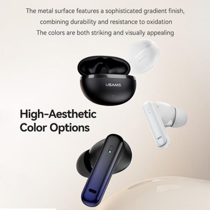 USAMS Echo E02 ANC Wireless Earbuds, Bluetooth 5.3, ENC - Image 6