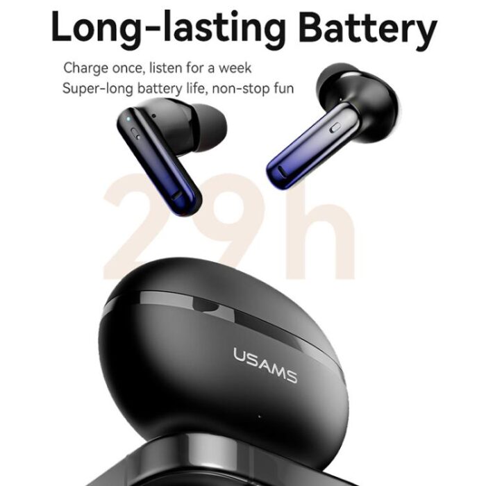 USAMS Echo E02 ANC Wireless Earbuds, Bluetooth 5.3, ENC - Image 8