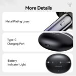 USAMS Echo E02 ANC Wireless Earbuds, Bluetooth 5.3, ENC - Image 11