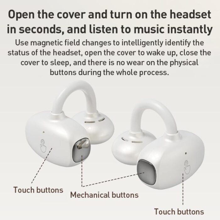 ZGA GS24 Ear Clip Wireless Earbuds, Bluetooth 6.0, 8h Music - Image 9