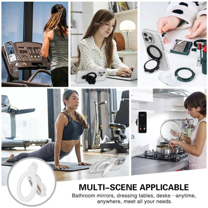 MagSafe Suction Cup Phone Holder with Mirror, 360-Degree - Image 10