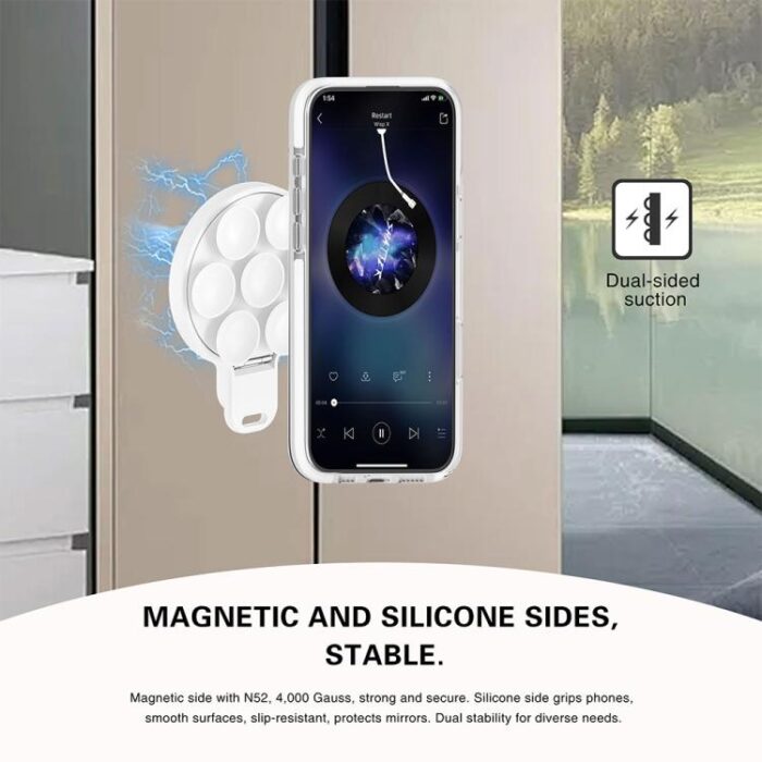 MagSafe Suction Cup Phone Holder with Mirror, 360-Degree - Image 12