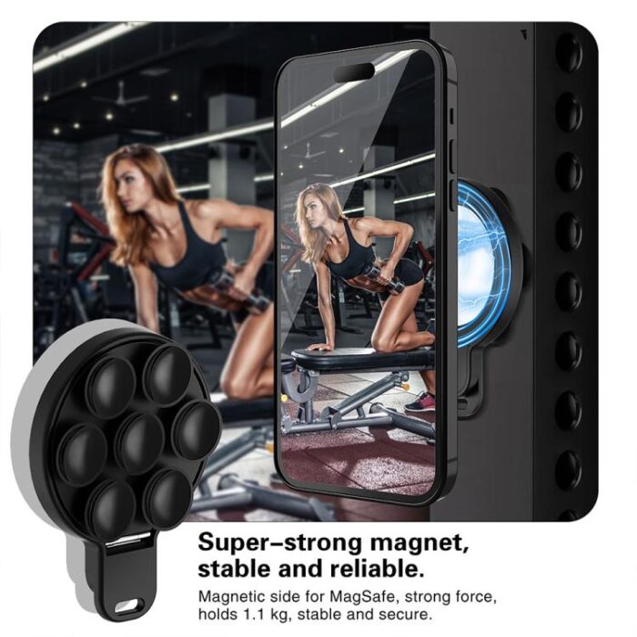 MagSafe Suction Cup Phone Holder with Mirror, 360-Degree - Image 14