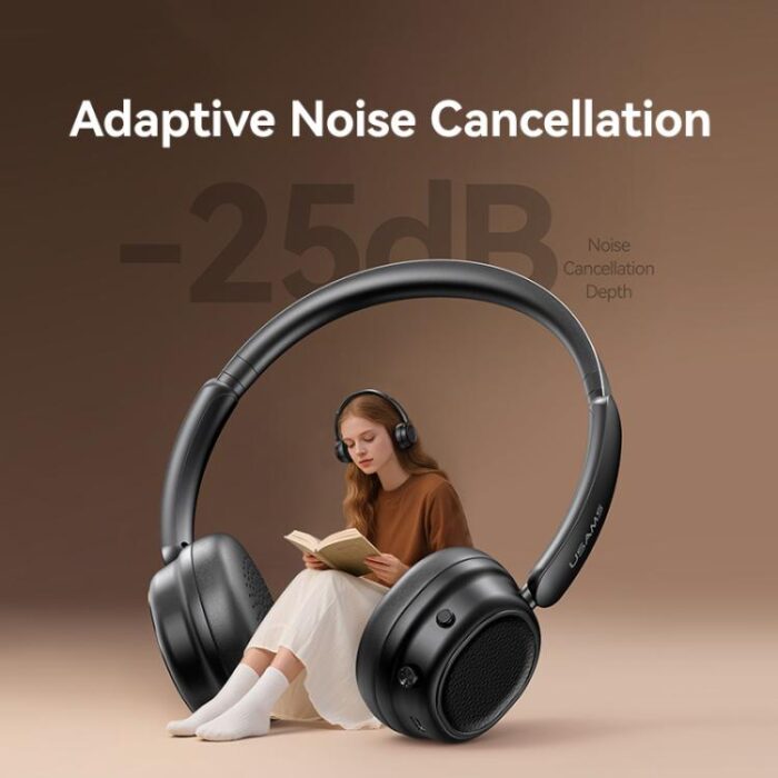 USAMS Free SR01 ANC Wireless Headphones, Up to 25 dB Noise Cancelling - Image 3