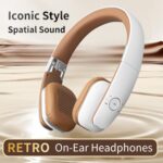 LC-3200 Retro Foldable Bluetooth 6.0 On-Ear Headphones - Image 5