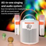 Lebo Y11 Karaoke Bluetooth Speaker with 2 Wireless Microphones - Image 2