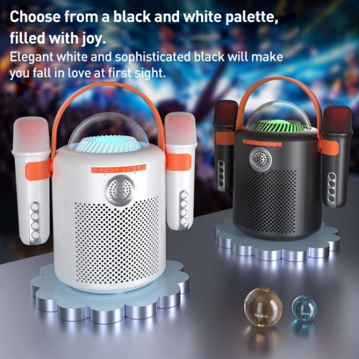 Lebo Y11 Karaoke Bluetooth Speaker with 2 Wireless Microphones - Image 3