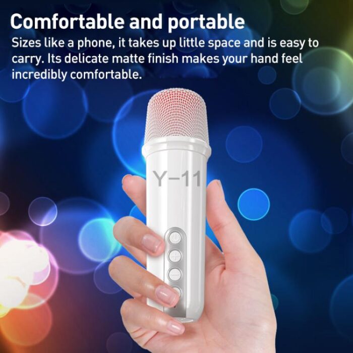 Lebo Y11 Karaoke Bluetooth Speaker with 2 Wireless Microphones - Image 5