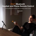 Q12 Semi-In-Ear Bluetooth 5.4 Earbuds with Remote Photo Control - Image 2