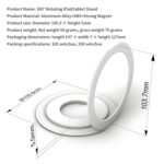 Ultra-Slim Magnetic Aluminium Tablet Stand, N52 Magnets, 58 g - Image 14