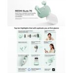 Xiaomi Redmi Buds 7S Semi-In-Ear ANC Earbuds, 32h, Bluetooth 5.4 - Image 2