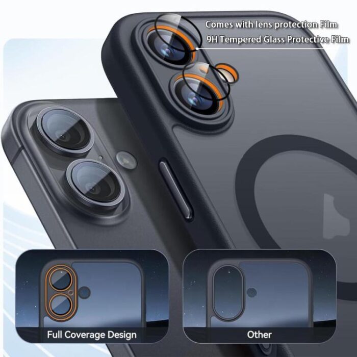 XDcase Magnetic Frosted Case for iPhone 17, 17 Pro, 17 Pro Max & Air, MagSafe-Compatible - Image 3