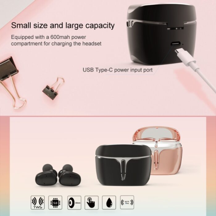 LE-703 Waterproof True Wireless Sports Earbuds, 6h, USB-C - Image 3