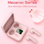 ETE-16 Semi-In-Ear Sports Wireless Earbuds with Digital Display Case - Image 2