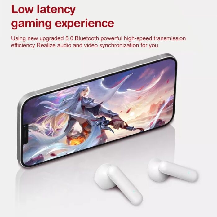 ETE-16 Semi-In-Ear Sports Wireless Earbuds with Digital Display Case - Image 4