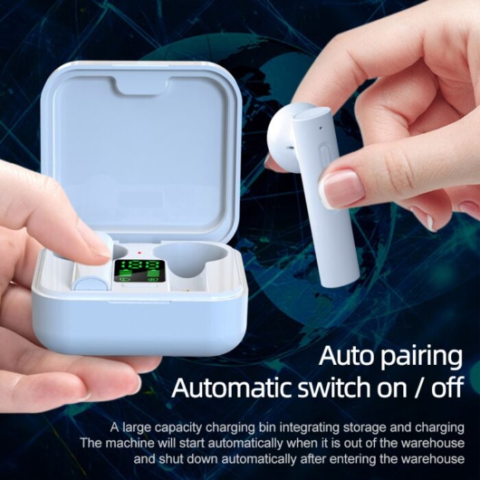 AIR6 Pro Touch Wireless Earbuds with LED Display Case, IPX4 - Image 9