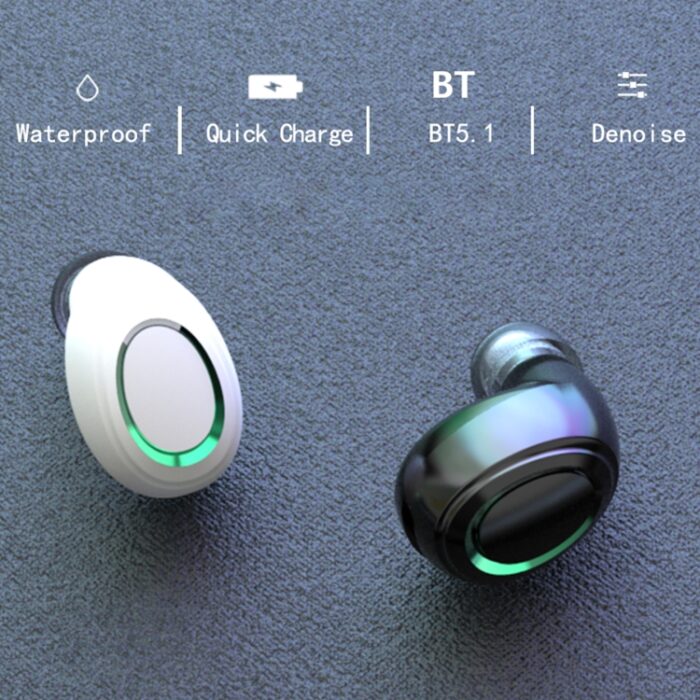 MD06 Mini Wireless Earbuds with Digital Display, IPX3, 1200 mAh Case - Image 3