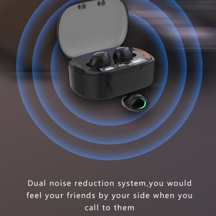 MD06 Mini Wireless Earbuds with Digital Display, IPX3, 1200 mAh Case - Image 5