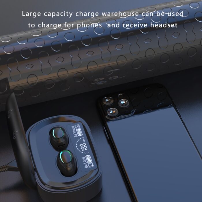 MD06 Mini Wireless Earbuds with Digital Display, IPX3, 1200 mAh Case - Image 6
