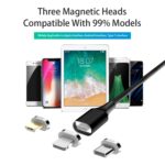 M11 3-in-1 Magnetic Braided Charging Cable, Lightning, Micro USB, USB-C - Image 6