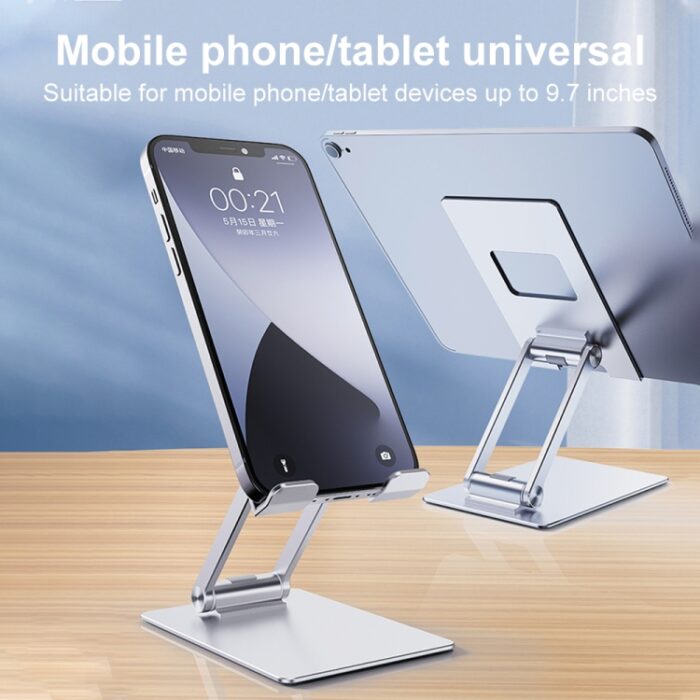 R-JUST SJ33 Aluminium Folding Phone and Tablet Stand, Dual Hinge - Image 5