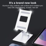 R-JUST SJ33 Aluminium Folding Phone and Tablet Stand, Dual Hinge - Image 9