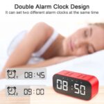 AEC BT501 Bluetooth Speaker Alarm Clock with Mirror LED Display - Image 12