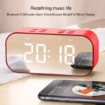 AEC BT501 Bluetooth Speaker Alarm Clock with Mirror LED Display - Image 13