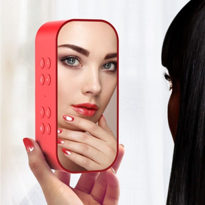 AEC BT501 Bluetooth Speaker Alarm Clock with Mirror LED Display - Image 14