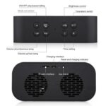 AEC BT501 Bluetooth Speaker Alarm Clock with Mirror LED Display - Image 3