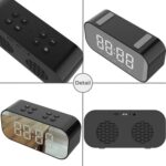 AEC BT501 Bluetooth Speaker Alarm Clock with Mirror LED Display - Image 6
