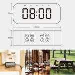 AEC BT501 Bluetooth Speaker Alarm Clock with Mirror LED Display - Image 7