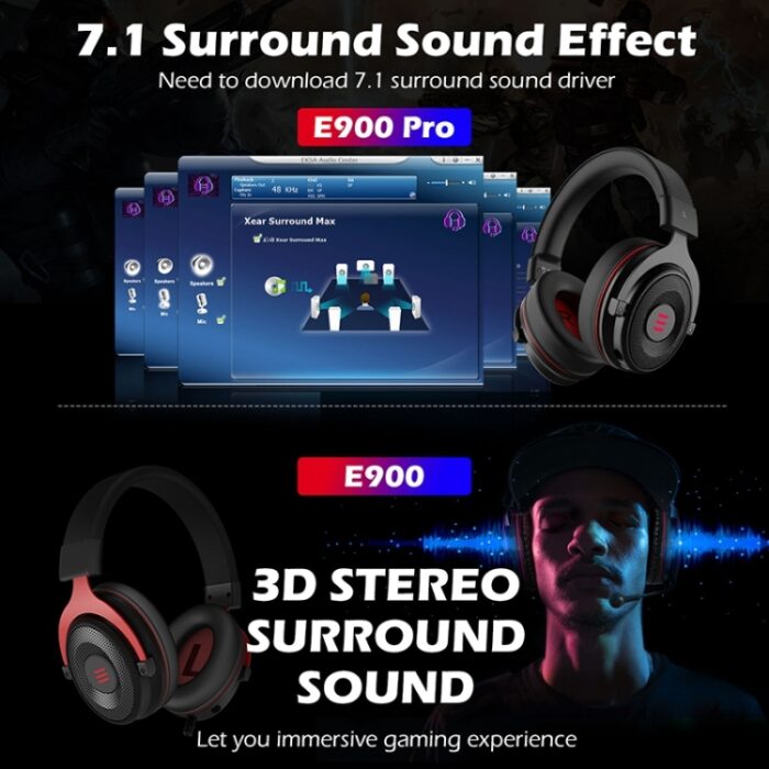 EKSA E900 Pro 7.1 USB Gaming Headset with Noise-Reducing Mic - Image 3