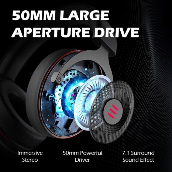 EKSA E900 Pro 7.1 USB Gaming Headset with Noise-Reducing Mic - Image 4