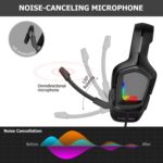 ONIKUMA K20 Gaming Headset with Mic and LED Lights - Image 4