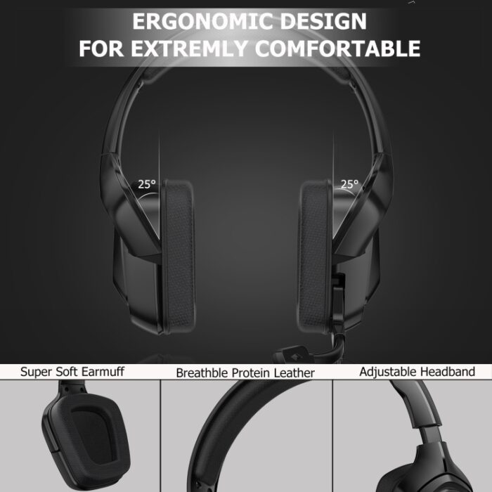 ONIKUMA K20 Gaming Headset with Mic and LED Lights - Image 6