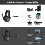 ONIKUMA K20 Gaming Headset with Mic and LED Lights - Image 7
