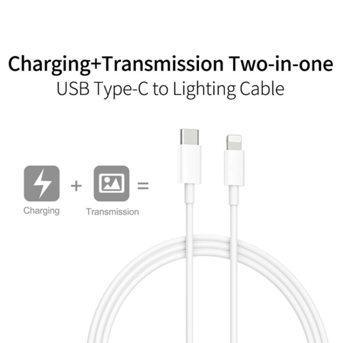 30W USB-C PD Charger with USB-C to Lightning Cable, UK Plug - Image 5