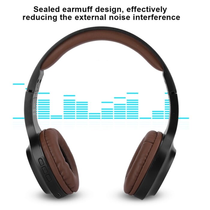 BT1605 Foldable Over-Ear Bluetooth Headphones with Mic & 3.5mm Jack - Image 4