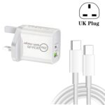 SDC-20WA+C 20W PD and QC3.0 Dual-Port Charger with USB-C Cable, UK Plug