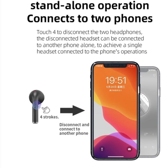 JM12 Wireless Sports Earbuds, In-Ear Detection, Wireless Charging Case - Image 11