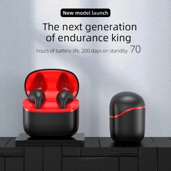 JM12 Wireless Sports Earbuds, In-Ear Detection, Wireless Charging Case - Image 3