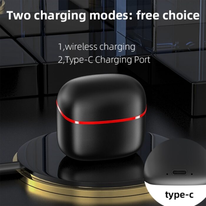 JM12 Wireless Sports Earbuds, In-Ear Detection, Wireless Charging Case - Image 5