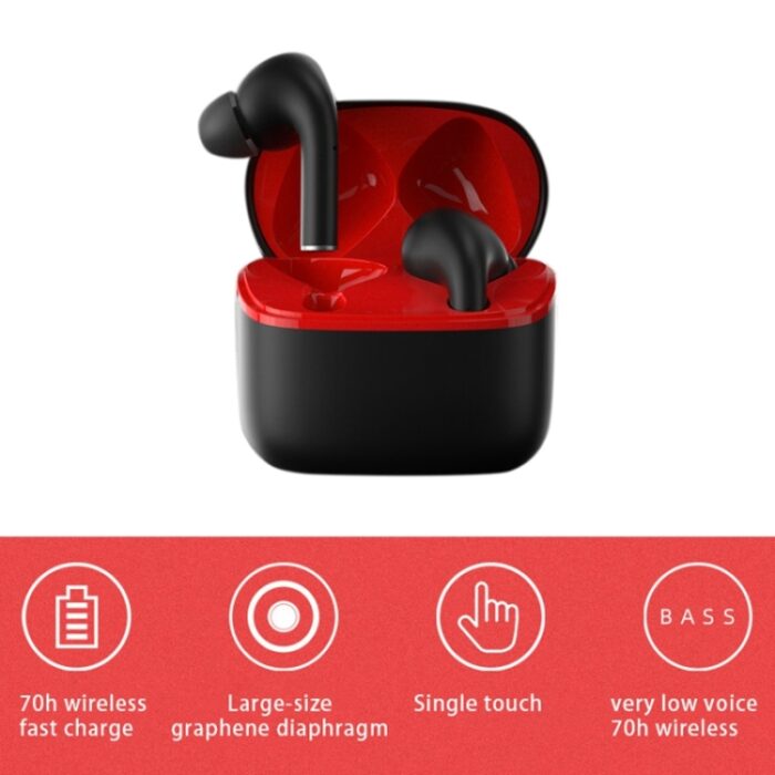JM13 Wireless Sports Earbuds, In-Ear Detection, Wireless Charging Case - Image 6