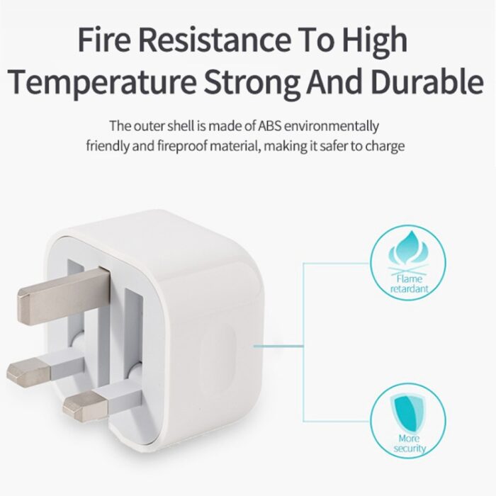 A2344 20W USB-C PD Folding Travel Charger with USB-C Cable, UK Plug - Image 5