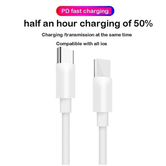 A2344 20W USB-C PD Folding Travel Charger with USB-C Cable, UK Plug - Image 9
