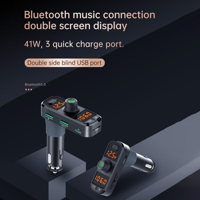 BC70 Bluetooth FM Transmitter with PD & QC3.0 Fast Car Charger - Image 5