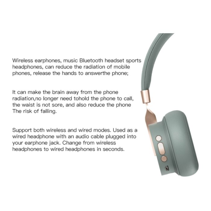 P3 Wireless Bluetooth Headphones with Mic, Super Bass, TF/FM/AUX - Image 6