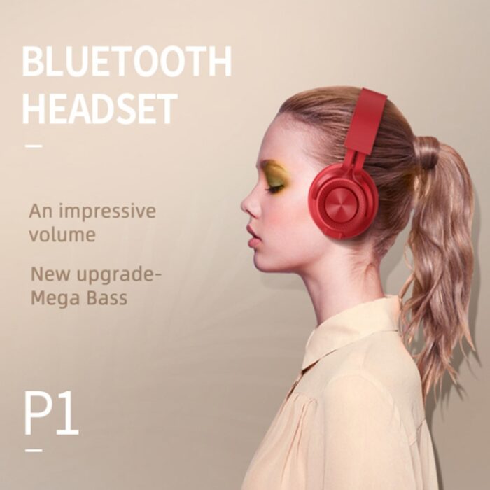 Fingertime P1 Foldable Bluetooth Headphones with Mic, Wired & Wireless - Image 3