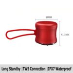 EWA A119 Waterproof Mini Bluetooth Speaker, IPX7, TWS, Stainless Steel - Image 7
